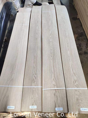 0.45mm παχιά ένας άσπρος καπλαμάς δρύινου ξύλου βαθμού για το μήκος 200cm+ διακοσμήσεων πορτών