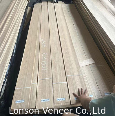 0.50mm White Oak Wood Veneer Αμερικανικό τεταρτοκόπημα πίνακα Aaa Grade