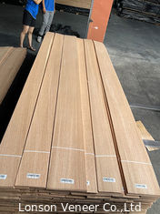 Πριονισμένο τέταρτο κόκκινο δρύινο φύλλο 0.5mm πορτών καπλαμάδων ξύλινος καπλαμάς ένας βαθμός