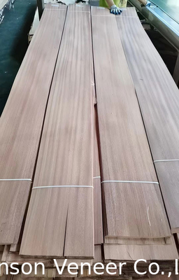 1MM έπιπλα Sapele Wood Veneer Sapelli Flat Cut Panel Α' βαθμού