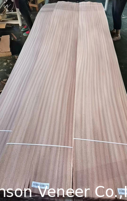 1MM έπιπλα Sapele Wood Veneer Sapelli Flat Cut Panel Α' βαθμού