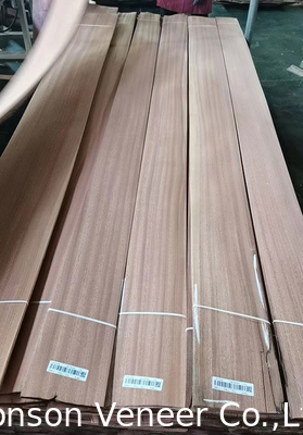 1MM sapele ξύλινο φινέρισμα Sapelli Flat Cut Panel AA Grade Έπιπλα πόρτα