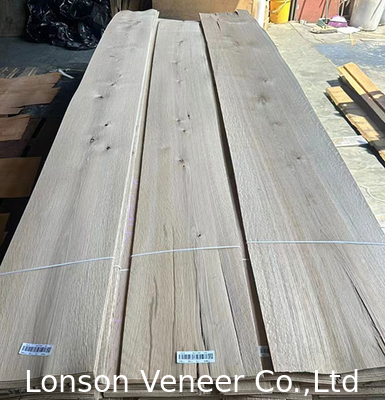 2.0mm Knotty White Oak Wood Veneer For Retro Style Furniture Προϊόντα σε απόθεμα