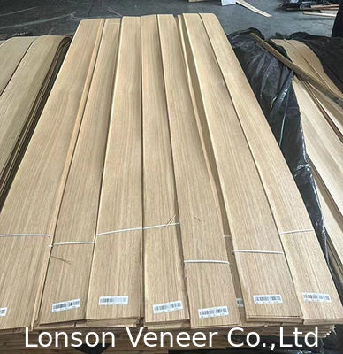 0.50mm White Oak Wood Veneer Αμερικανικό τεταρτοκόπημα πίνακα Aaa Grade