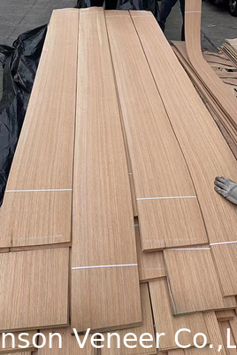 Τρίμηνο κόψιμο Red Oak Veneer πίνακα 0,5 mm Wood Veneer AAA βαθμός