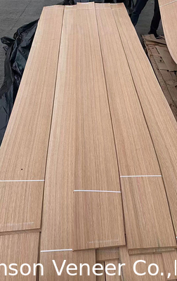 Τρίμηνο κόψιμο Red Oak Veneer πίνακα 0,5 mm Wood Veneer AAA βαθμός